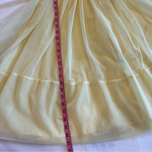 Vintage Pale Yellow Fit & Flare Spring Cocktail Union Made Dress Size 6 EUC - Picture 14 of 14